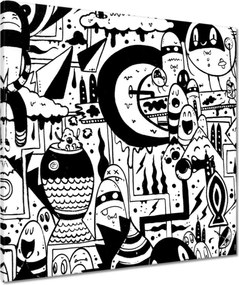 Vászonkép 70x70 Ifjúsági graffiti