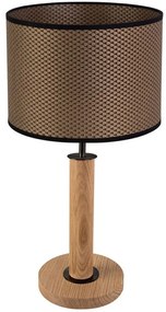 Spot-Light 7017400711551 - BENITA asztali lámpa 1xE27/60W/230V tölgy