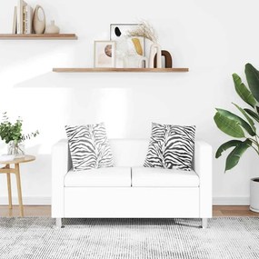 vidaXL fehér 2 személyes műbőr kanapé