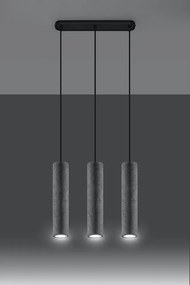 Szürke beton függőlámpa Fadre – Sollux