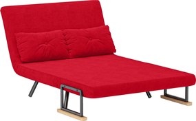 HOMCOM 2-Fős Kanapéágy Állítható Háttámlával 5 Fokozatban, Összecsukható Kétfős Kanapéágy 2 Párnát Tartalmaz a Nappaliba, Kárpitozott Szövet, Acél és