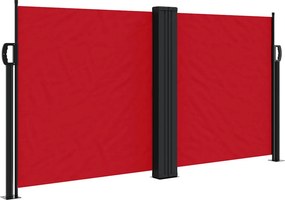 vidaXL piros behúzható oldalsó napellenző 120 x 1000 cm