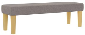 Box Spring ágy matraccal és padláccal taupe 120x190 cm szövet