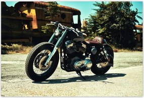 Poszterek 200x135 Klasszikus motorkerékpár Motor