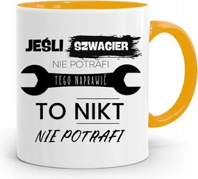 Sógornak Sárga Bögre Születésnapi Ajándéknak, fényképes nyomattal