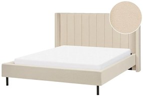 Franciaágy 160 cm Vue (bézs boucle) (ágyráccsal). 1076453
