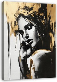 Vászonkép Nő Arc Absztrakt Vászon Fal Nappali Hálószoba 60x40