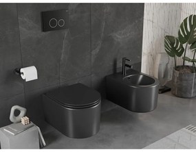 Mexen Sofia Rimless függő WC csésze, matt fekete, 3354XX85