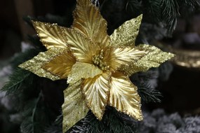 Arany fényes mikulásvirág 27cm