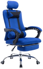 Fellow szövet irodai forgószék, dönthető háttámlával, lábtartóval, állítható fejtámlával