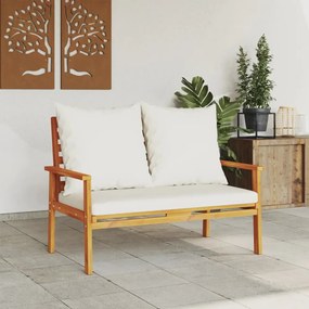 tömör akácfa kerti kanapé párnával 120 cm