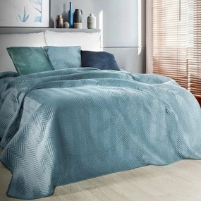 Sofia bársony ágytakaró Kék 230x260 cm