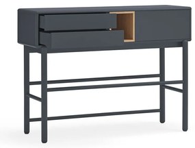 Sötétszürke konzolasztal 35x120 cm Corvo - Teulat