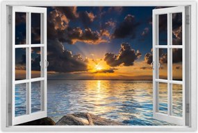 Poszterek 90x60 Sziklák Tenger Naplemente