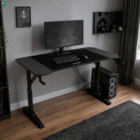NERO karbon gamer asztal 160 × 60 cm