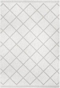 Teraszszőnyeg 160x230,bézs krémszínű kétoldalas lapos szövésű zsinóros