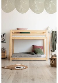Emeletes fenyőfa gyerekágy 70x160 cm CLPB - Adeko