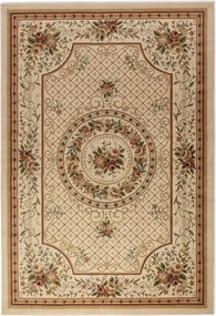 Hagyományos szőnyeg nappaliba 80x120cm,klasszikus krém bézs minta