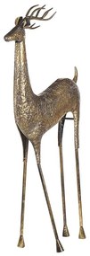 Arany Színű Szarvas Dekorfigura 126 cm PELLO Beliani