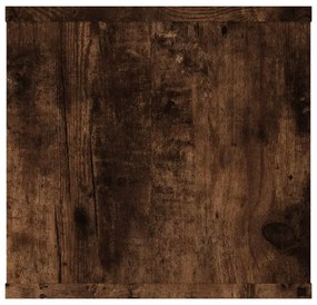 füstös tölgy színű szerelt fa fali polc 102x30x29 cm