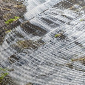 Kép - Vízesés (órával) (90x30 cm)