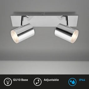 Briloner 2731-028 - Fürdőszobai spotlámpa BANYO 2xGU10/5W/230V fényes króm