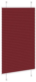 pliszírozott redőny Bordeaux piros 80x150 cm szövetszélesség