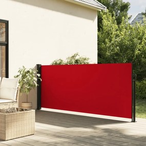 piros behúzható oldalsó napellenző 100 x 500 cm