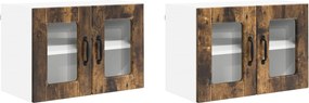 vidaXL Konyhaszekrény 2 pcs Füstölt tölgy 60 x 31 x 40 cm Faanyag