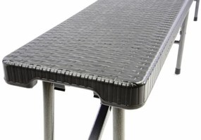 GARTHEN Kempingpad szett 2 db 180 cm rattan