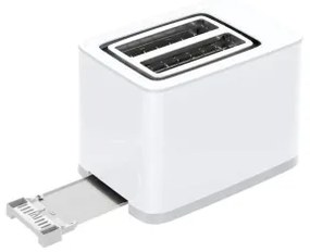 Tefal - Kenyérpirító két lyukkal SENSE 850W/230V fehér