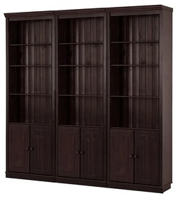 Barna borovi fenyő könyvespolc 222x223 cm Anita – Støraa