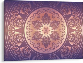 Kép - Mandala lila színátmeneten (70x50 cm)