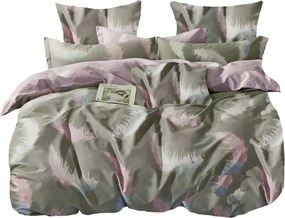 Ágyneműhuzat 200X220 Szatén Pamut 2 Párnahuzat 70X80 Tollas Ágyneműhuzat Garnitúra