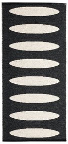 Fekete kültéri-beltéri futószőnyeg 70x150 cm Ella Black – Pappelina