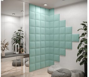 Kárpitozott panel Amanda (artisan tölgy + zöld). Akció -11%. 1085851
