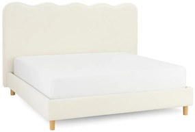 Franciaágy Krém Bouclé Kárpittal. 180x200 cm. IZMIR Boucle