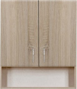 Bianca Plus 60-as Faliszekrény 2 ajtóval, nyitott alsó résszel, sonoma tölgy színben