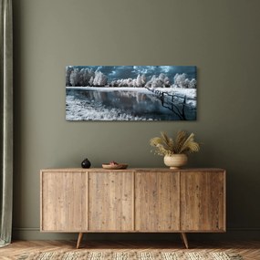 Kép - Fagyott táj (120x50 cm)