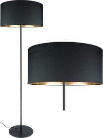 Állólámpa Golden Fekete Lámpabúra Arany Belsővel Modern Álló