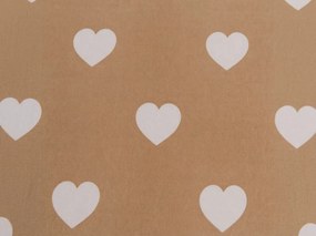 Mikroszálas lepedő CARAMHEART barna 90x200 cm