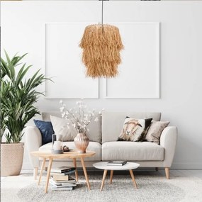 Kábelre függeszthető TASSEL függőlámpa 1xE27/40W/230V raffia