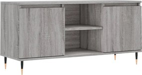 vidaXL szürke sonoma színű szerelt fa TV-szekrény 104x35x50 cm