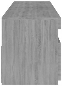 2 db füstös tölgy színű TV-szekrény LED-ekkel 75 x 35 x 40 cm