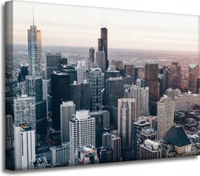 Vászonkép Chicago építészet 40x30 cm