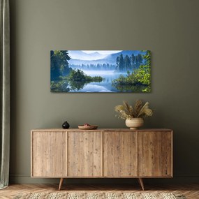 Egy hegyi tó képe (120x50 cm)