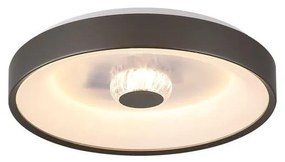 Searchlight 89735-38LT - LED fényerőszabályozható mennyezeti lámpa POLKA 24W/230V + 6W átmérő 38,5 cm barna