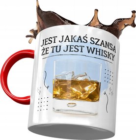 Bögre Piros Vicces Van Valami Esély Ajándék Nyomtatott Fotóval