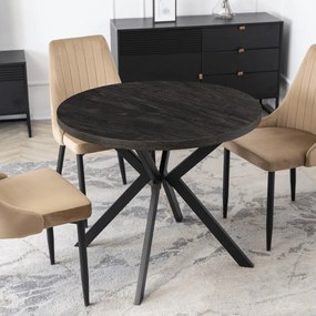 Stół LUGO Rozkładany 90-190 cm Czarny