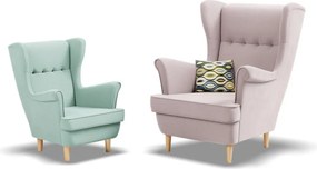 Uszak Mini fotel, bársony, kék